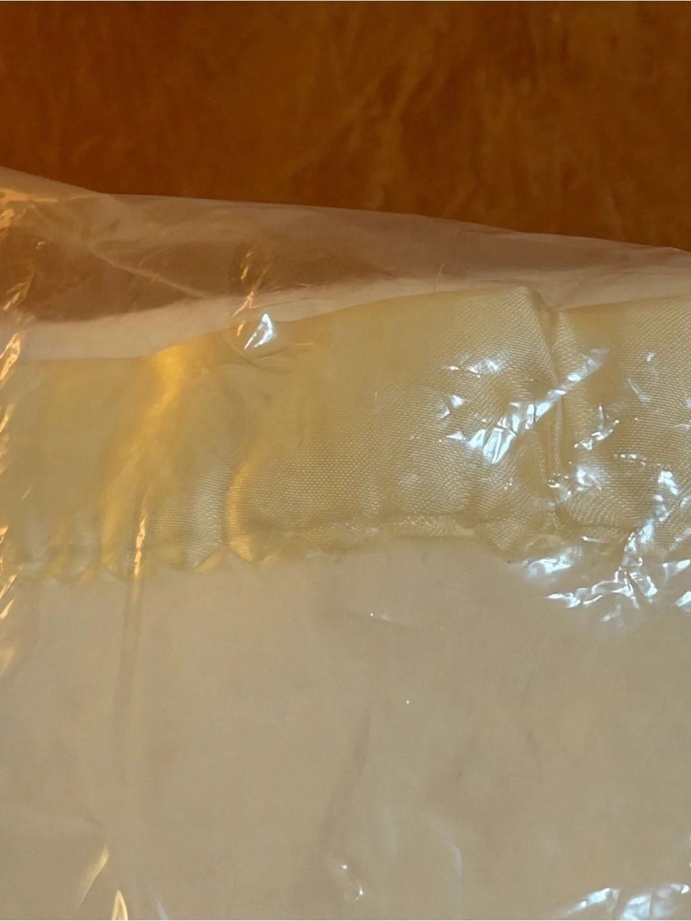 VTG St. Mary's Sun Valley Blanket Cream Queen King 102x90  USA Made Satin Trim